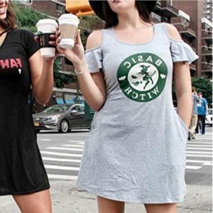 "Witch Off " SALEM The Shoulder Pocket Dress